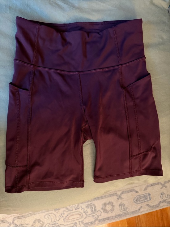 Athleta Pants - Athleta Plum High-Rise Bike Shorts with Side Pockets